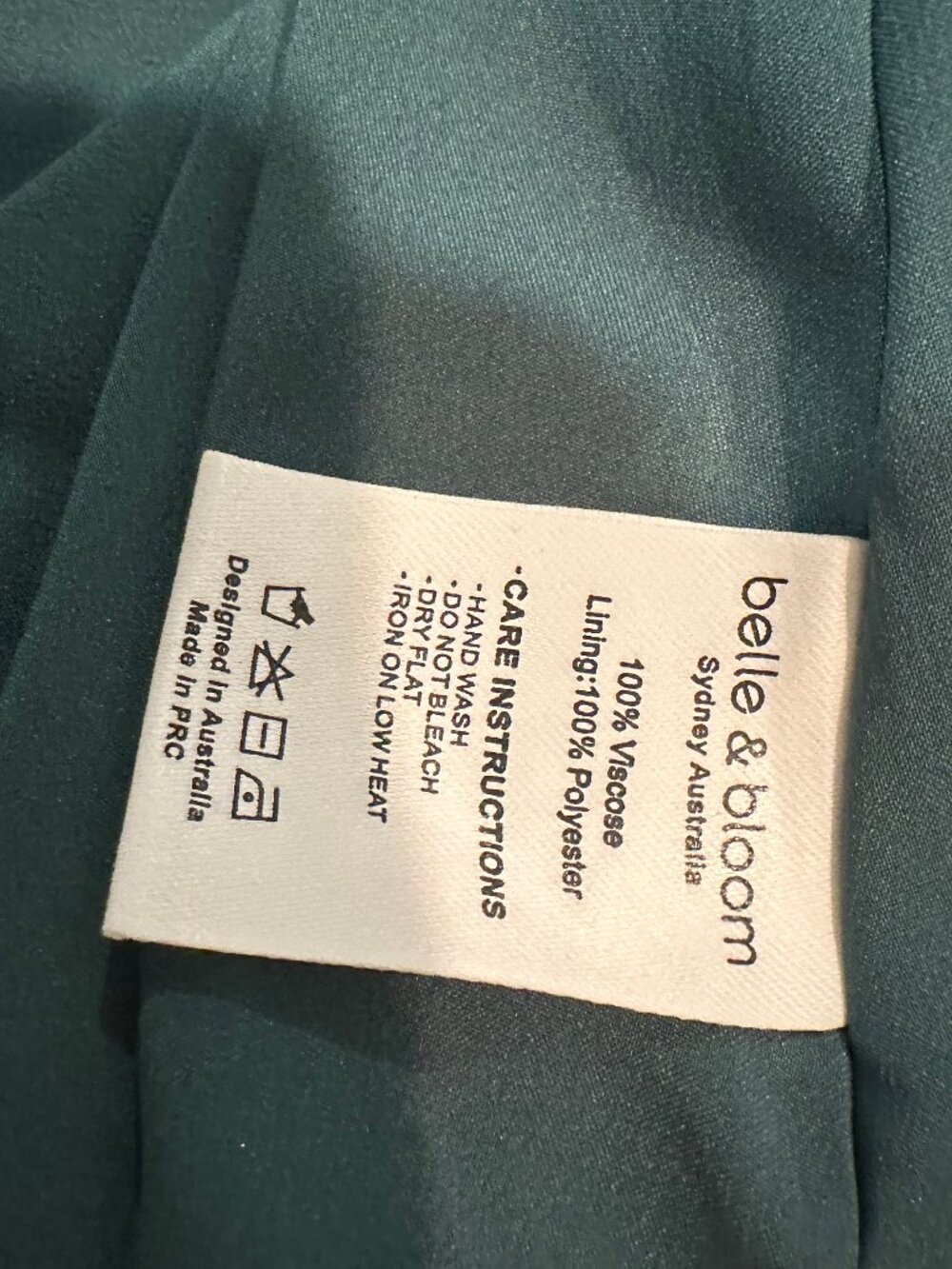 Bella & Bloom Ruffled Midi Dress Green Size Small - Picture 12 of 15